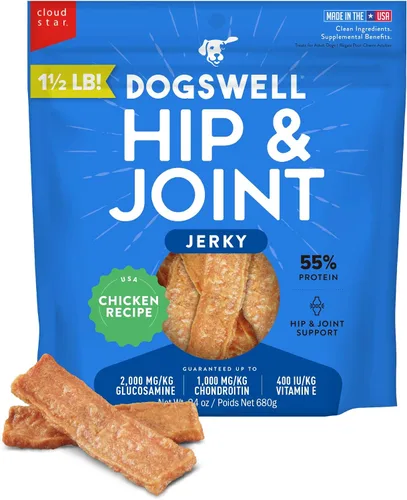 Vista 10 de DOGSWELL Hip & Joint Mini Jerky - Golosinas para perros, pechuga de pollo