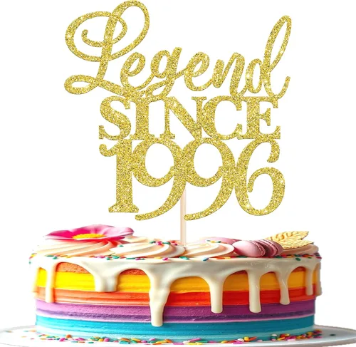 Vista 40 de Rsstarxi 1 paquete de decoración de pastel con purpurina de leyenda desde 2012 para decoración de tarta de cumpleaños 13 años para decoración
