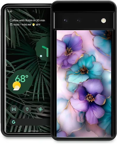 Vista 325 de Compatible con Google Pixel 4A 5G Mobile Case Creative Acrylic Back Panel Silicona Edge Case Slim Protección Especialmente para Google Pixel 4A 5G