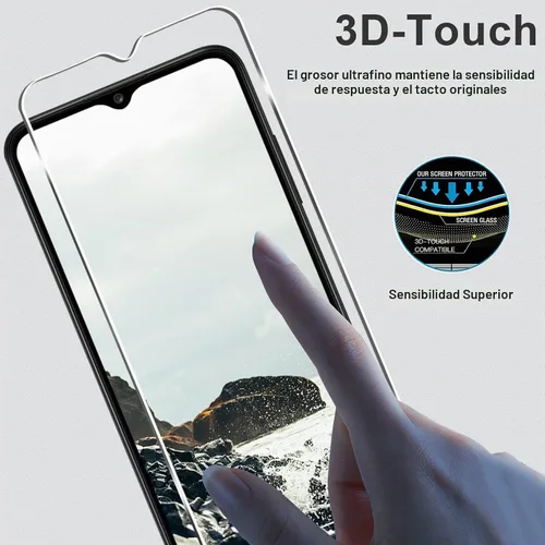 Vista 6 de Paquete de 3+3 protectores de pantalla para Samsung Galaxy A03s + protector