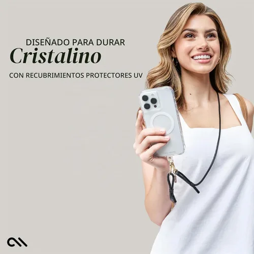 Vista 7 de Case-Mate Funda resistente para iPhone 15 Pro, transparente [protección contra caídas de 12 pies] [compatible con MagSafe] Funda magnética