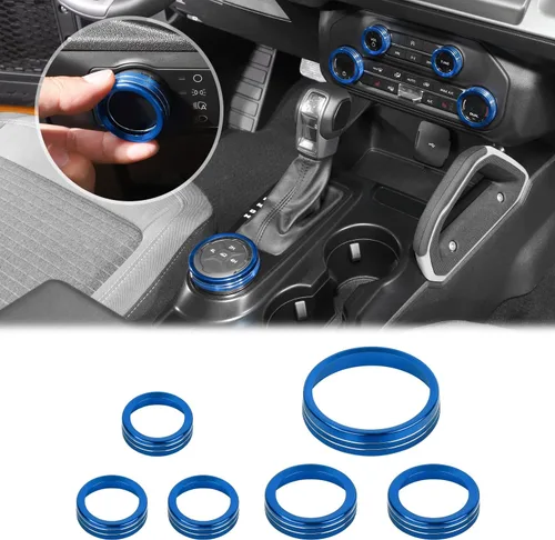 Vista 17 de JWWY Pomo para interruptor de faros delanteros de aire acondicionado, tracción 4WD, cubierta de perilla para interruptor de engranajes para Ford