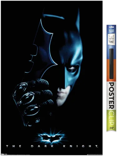 Vista 19 de Trends International DC Comics Movie - Póster de pared de Batman con Batarang, 14.725 x 22.375 pulgadas, versión enmarcada de madera de granero
