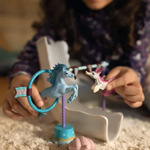 Vista 3 de Schleich bayala, regalos de unicornio para niñas y niños, juego de 18 piezas de torneo submarino mágico con juguetes de animales de sirena, a partir