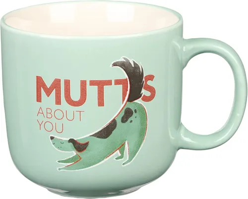 Vista 8 de Taza de café de regalo para mamá con texto en inglés "Come Over to the Bark Side Fun Coffee Cup" para amantes de los perros, dueños de razas