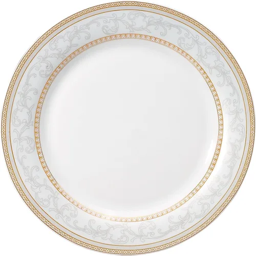 Vista 4 de Lorren Home Trends Juego de vajilla de porcelana de 57 piezas, Giada, servicio para 8