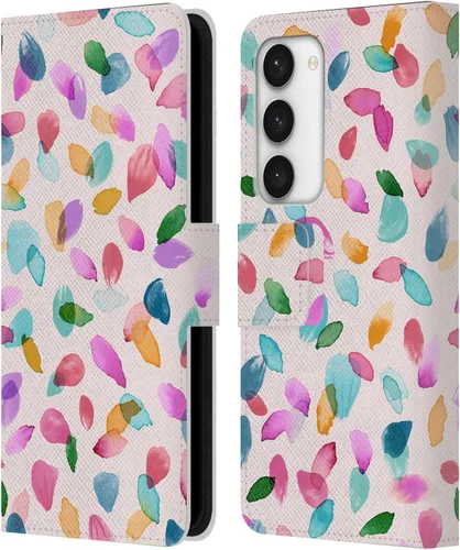 Vista 108 de Head Case Designs Officially Licensed Ninola Ditsy Flowers Yellow Nature Bold Leather Wallet Case Compatible with Samsung Galaxy A07 4G