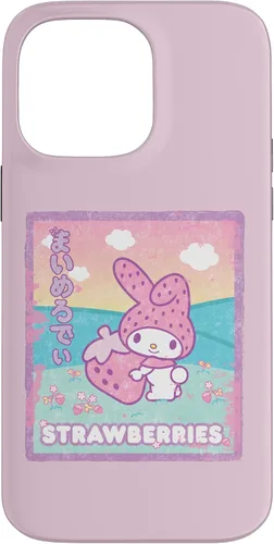 Vista 21 de Funda para iPhone 16 My Melody Strawberry Milk