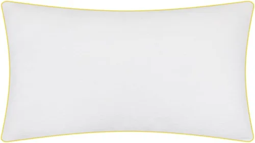 Vista 2 de JWH Funda de almohada decorativa con diseño de pájaros coloridos, funda de cojín lumbar color amarillo aguamarina, funda de almohada para decoración