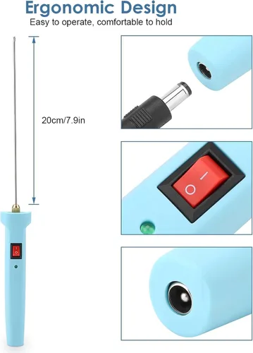 Vista 4 de Pluma de corte de alambre caliente, Cortador de espuma de cuchillo caliente eléctrico de 3.9 in, Pluma de corte de espuma eléctrica de alambre