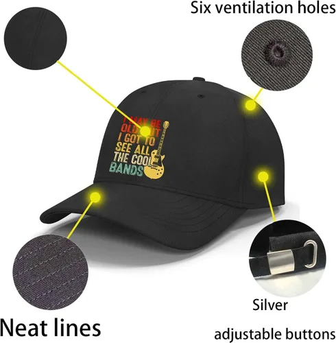 Vista 3 de Pengzitou Gorra de béisbol ajustable para papá, sombrero de algodón no estructurado