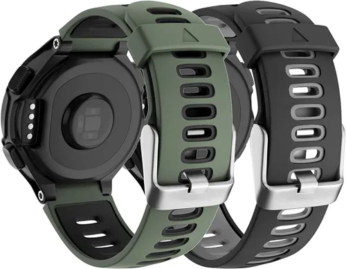 Vista 9 de ISABAKE Correa de reloj de repuesto para Garmin Forerunner 735XT/Approach S20 S5 S6 Correa de silicona suave con hebilla de metal compatible