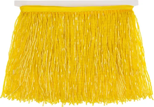 Vista 14 de Ribete de flecos con cuentas, cinta con borlas de 4 pulgadas de ancho, 1 yarda de largo para manualidades, decoración de ropa (negro)
