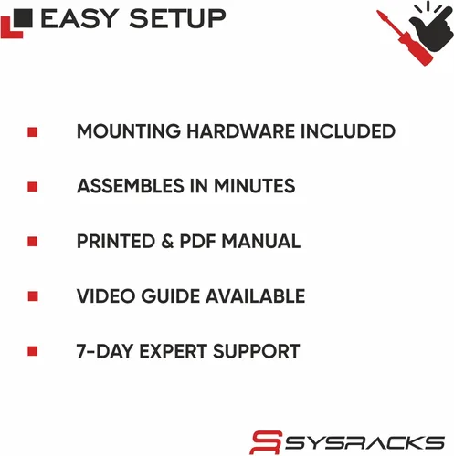 Vista 7 de Gabinete para rack de servidores de montaje en pared de 6U – Gabinete de rack de red de 19 pulgadas, gabinete de rack de datos de 18 pulgadas
