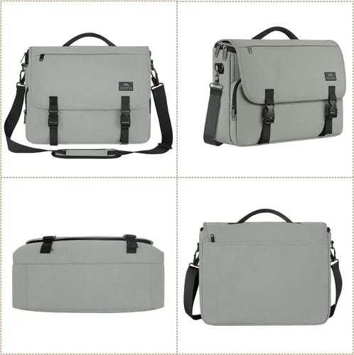 Vista 59 de MATEIN Bolsa tipo mensajero para hombres, mochila escolar para adolescentes, ligera de 17.3 pulgadas, maletín para laptop grande, bolsa cruzada