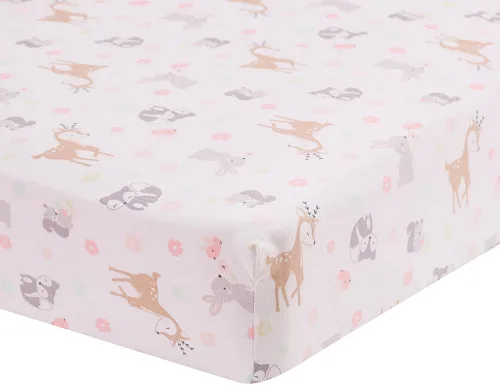 Vista 7 de Juego de cama de cuna de 4 piezas para niñas y niños