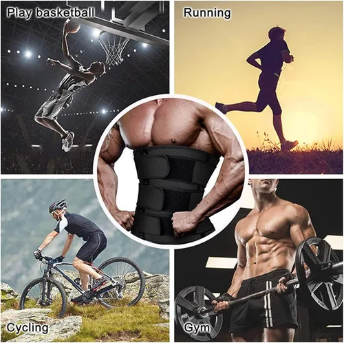 Vista 4 de Aniywn Cinturón de ajuste de cintura para hombres cintura entrenador corsé adelgazar cuerpo Shaper entrenamiento caliente sudor banda entrenador