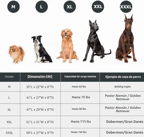Vista 4 de Cama elevada para perros al aire libre, cuna refrescante de elevación media, camas elevadas para mascotas con malla Teslin transpirable duradera