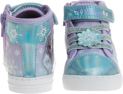 Vista 2 de Minnie Mouse Frozen Anna Elsa Encanto Maribel - Zapatos deportivos de lona casuales para niñas (tallas 6-12 para niños pequeños, niños pequeños)