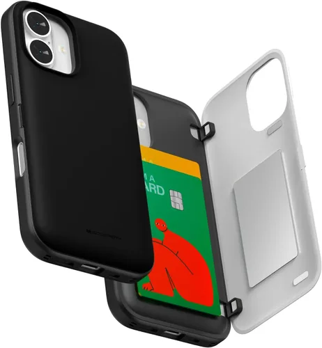 Vista 78 de GOOSPERY Parachoques magnético para puerta compatible con iPhone 15, funda con tarjetero, cartera con cierre magnético automático, protector de Azul