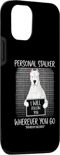 Vista 3 de iPhone 15 Dogo Argentino mug shot guilty dog Case