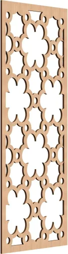 Vista 84 de 9 3/8"W x 24 3/8"H x 1/4"T Southgate Decorativos Paneles De Pared De Madera Calado, Abedul