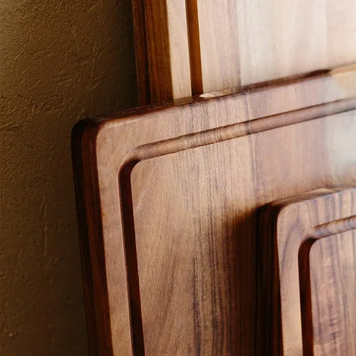 Vista 2 de jalz Jalz - Tabla de cortar de madera de acacia de 15 x 10 pulgadas, tabla de cortar y servir