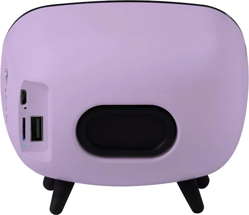 Vista 7 de Crosley CR3039A-LN Rondo Retro Altavoz Portátil Recargable Bluetooth, Lavanda