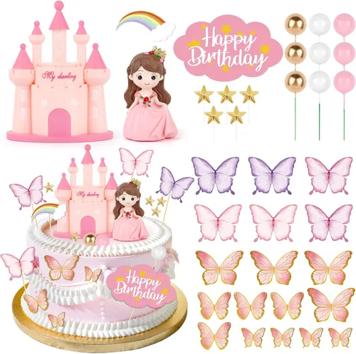 Vista 46 de Juego de 26 decoraciones de pastel de béisbol con mini bolas, jugador, gorras, guantes, murciélagos, adornos de pastel de cumpleaños de béisbol