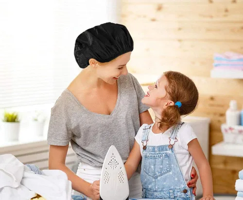 Vista 2 de Nanxson Sombrero de chef elástico ajustable para el cabello, gorra de trabajo transpirable para servicio de alimentos, cocina, hornear, cocinaCF9082