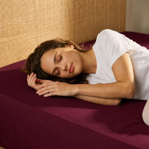 Vista 112 de Sábana bajera ajustable de lujo suave de 600 hilos, 100% algodón egipcio, sábana bajera ajustable individual con elástico alrededor, se adapta a