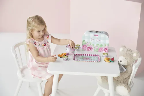 Vista 3 de Mud Pie Vestido fruncido a cuadros para bebé