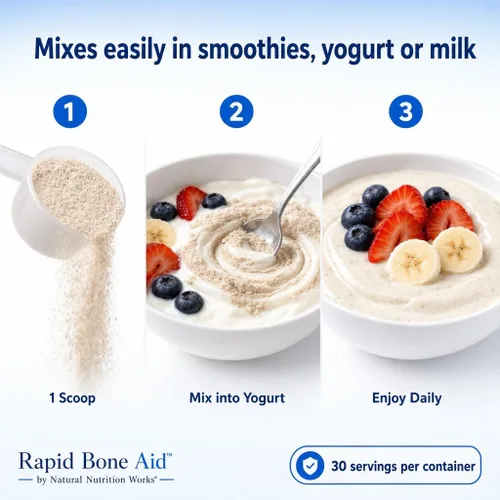 Vista 8 de Rapid Bone Aid - Suplemento en polvo y protocolo de fractura EBook (vainilla)