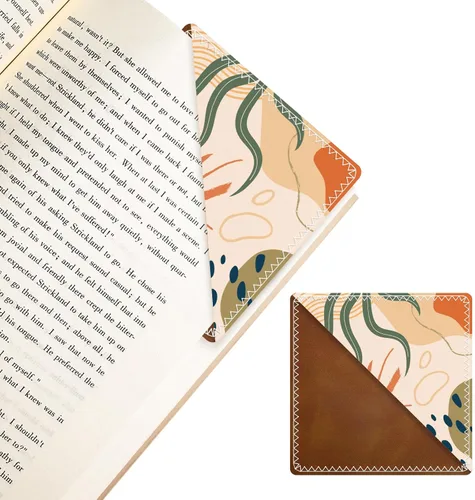 Vista 13 de Marcadores de Cuero Personalizados, Accesorios de Libro Divertidos y Lindos para Amantes de la Lectura, Marcadores de Páginas Irrompibles
