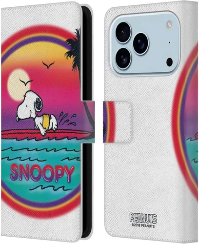 Vista 21 de Head Case Designs Funda de piel con licencia oficial de Peanuts Beach Surf Snoopy Boardwalk Airbrush compatible con Apple iPhone 11