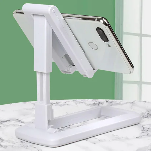 Vista 6 de Soporte de teléfono celular para teléfono móvil Tablet PC Soportes plegables ajustables Accesorios de soporte portátil (negro)