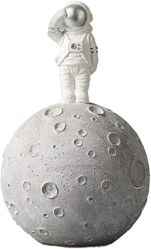 Vista 7 de Gaolinci Astronaut & Planet - Banco de monedas, caja de dinero, alcancía, decoración del hogar