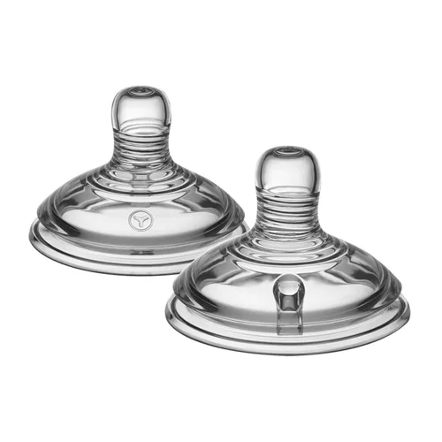 Vista 11 de Tommee Tippee Pezones triangulares de cierre profundo de inicio natural, rápido, 19.7 ft+