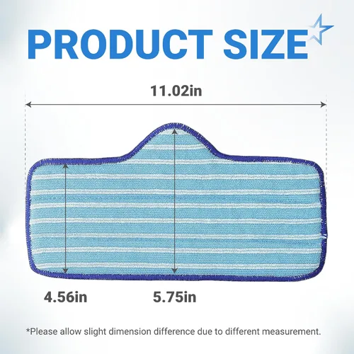 Vista 2 de BlueStars Almohadilla de microfibra para trapeador de vapor Dupray Neat Cleaner, pieza de repuesto reutilizable y lavable, diseñada para múltiples