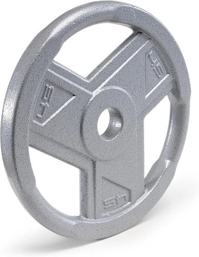 Vista 11 de Marcy Classic 2" Cast Iron Olympic Grip Plates for Strength Training and Weightlifting