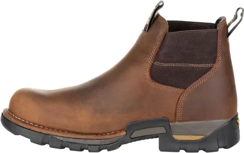 Vista 7 de Georgia Boot Eagle One Steel Toe Waterproof Chelsea Work Boot Brown