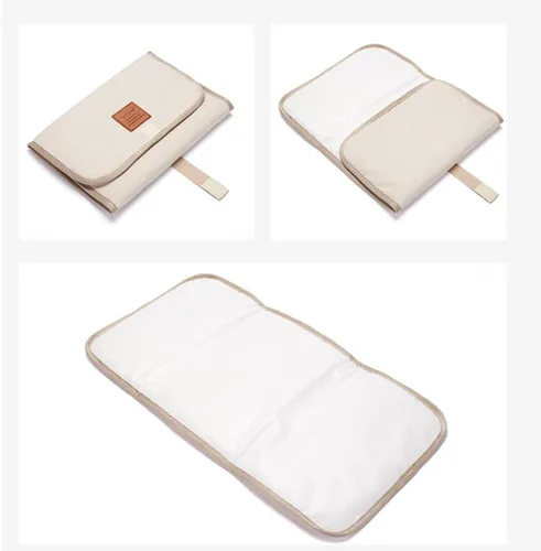 Vista 4 de Cambiador de pañales plegable para bebé, impermeable, cambiador de pañales, cambiador de pañales portátil, sábanas de colchón para cambiar pañales