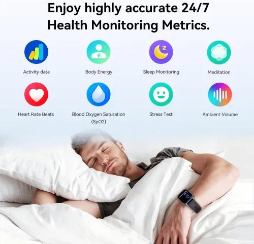 Vista 3 de Reloj inteligente para hombres y mujeres (respuesta/hacer llamadas), relojes inteligentes compatibles con Android y iPhone, pantalla AMOLED de 2.01