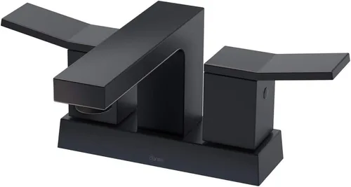 Vista 9 de Gerber Avian - Grifo de baño central de 4 pulgadas con 2 manijas con drenaje de toque de metal, bronce cepillado