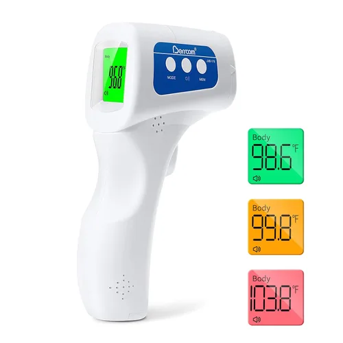 Vista 11 de Berrcom - Termómetro médico infrarrojo para frente y oído 2 en 1 para todas 2-Blanco