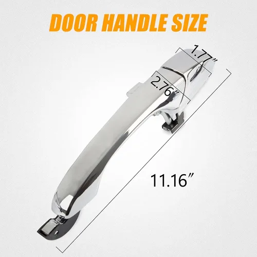 Vista 4 de RANSOTO Manija de puerta exterior compatible con Chrysler 300 300C 2005-2010, Dodge Magnum 2005-2008, Dodge Charger 2006-2010 Reemplazar CH1310142