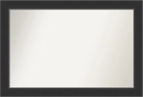 Vista 313 de Amanti Art Espejo personalizado, espejo de baño negro Astor, espejo de pared o espejo de tocador de baño sobre el fregadero (25 x 25 pulgadas)