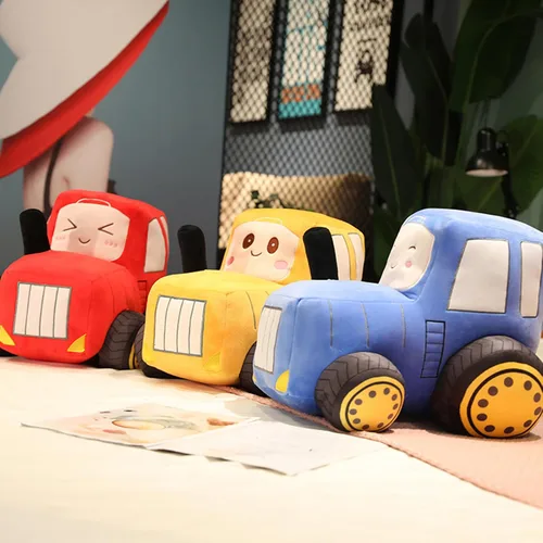 Vista 7 de Almohada de tractor 3D HuggingTractor de peluche para tractor, juguetes de animales de peluche, almohada de tractor, cojín de sofá, regalo