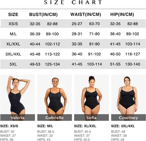 Vista 6 de FeelinGirl Shapewear Bodysuit Sculpting Body Shaper for Women Tummy Control Seamless Plus Size Butt Lifting Shaper