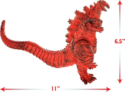 Vista 3 de TwCare Juego de 2 Figuras de Monstruo Legendario de Fuego Shin, Juguetes del Rey Llameante de los Monstruos, Articulaciones Móviles, Serie de Dragón